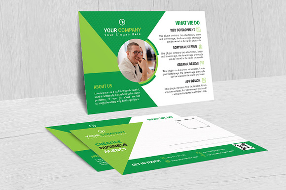 Corporate Post Card Design in Postcard Templates - product preview 3