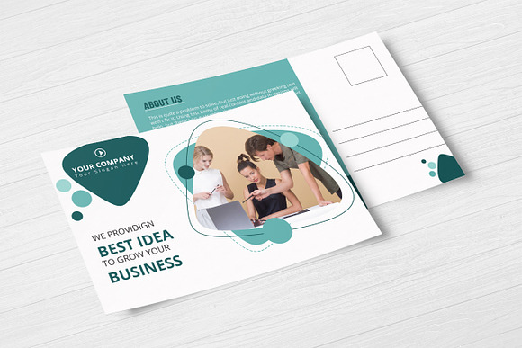 Corporate Post Card Design in Postcard Templates - product preview 2