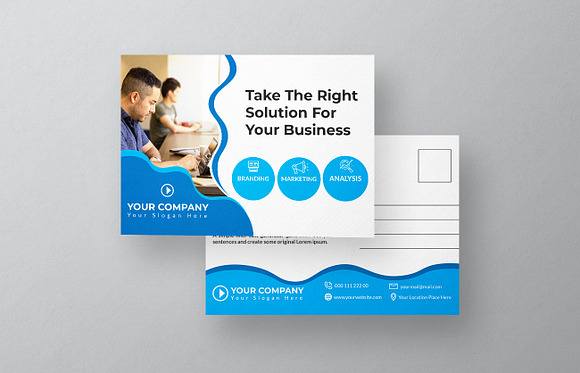 Corporate Post Card Design in Postcard Templates - product preview 1