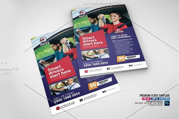 Driving School Flyer in Flyer Templates - product preview 4