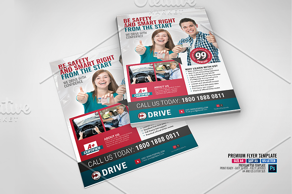Driving Tutorial Flyer in Flyer Templates - product preview 1