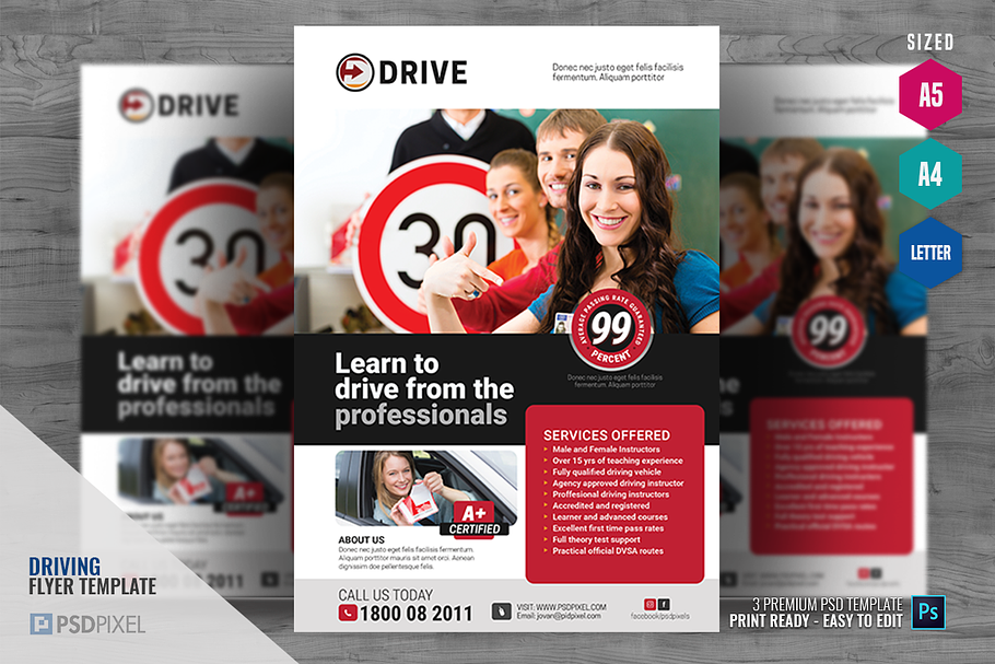 Driving lesson Services Flyer