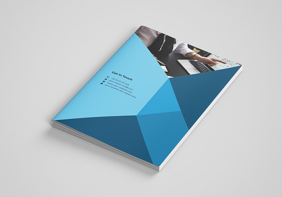 Abstract Annual Report Brochure in Brochure Templates - product preview 6