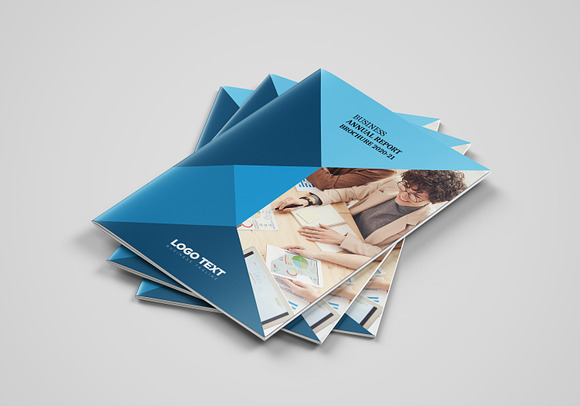 Abstract Annual Report Brochure in Brochure Templates - product preview 7