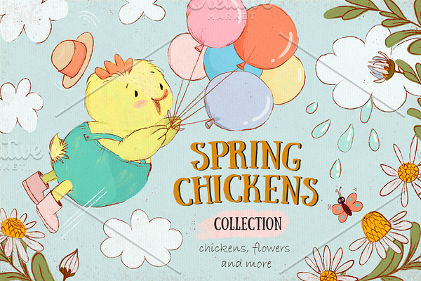 Spring Chickens / Graphic & Patterns