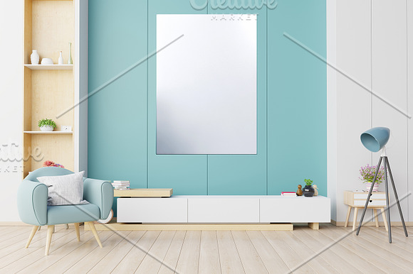 Interior Wall Frame Mockup in Product Mockups - product preview 5