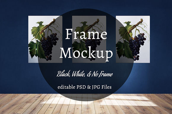 Empty Room Wall Frame Mockup in Product Mockups - product preview 5
