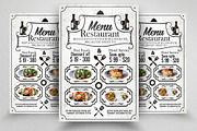 Restaurant Food Menu Flyer Template