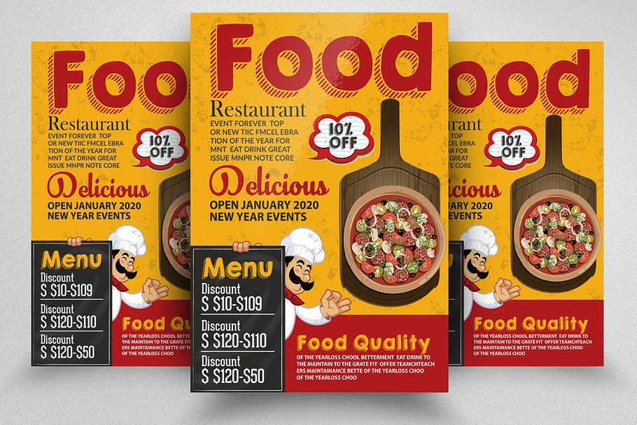 Fast Food Restaurant Flyer in Flyer Templates - product preview 8
