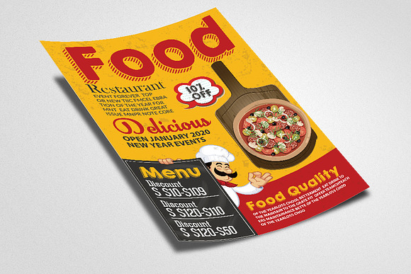 Fast Food Restaurant Flyer in Flyer Templates - product preview 1