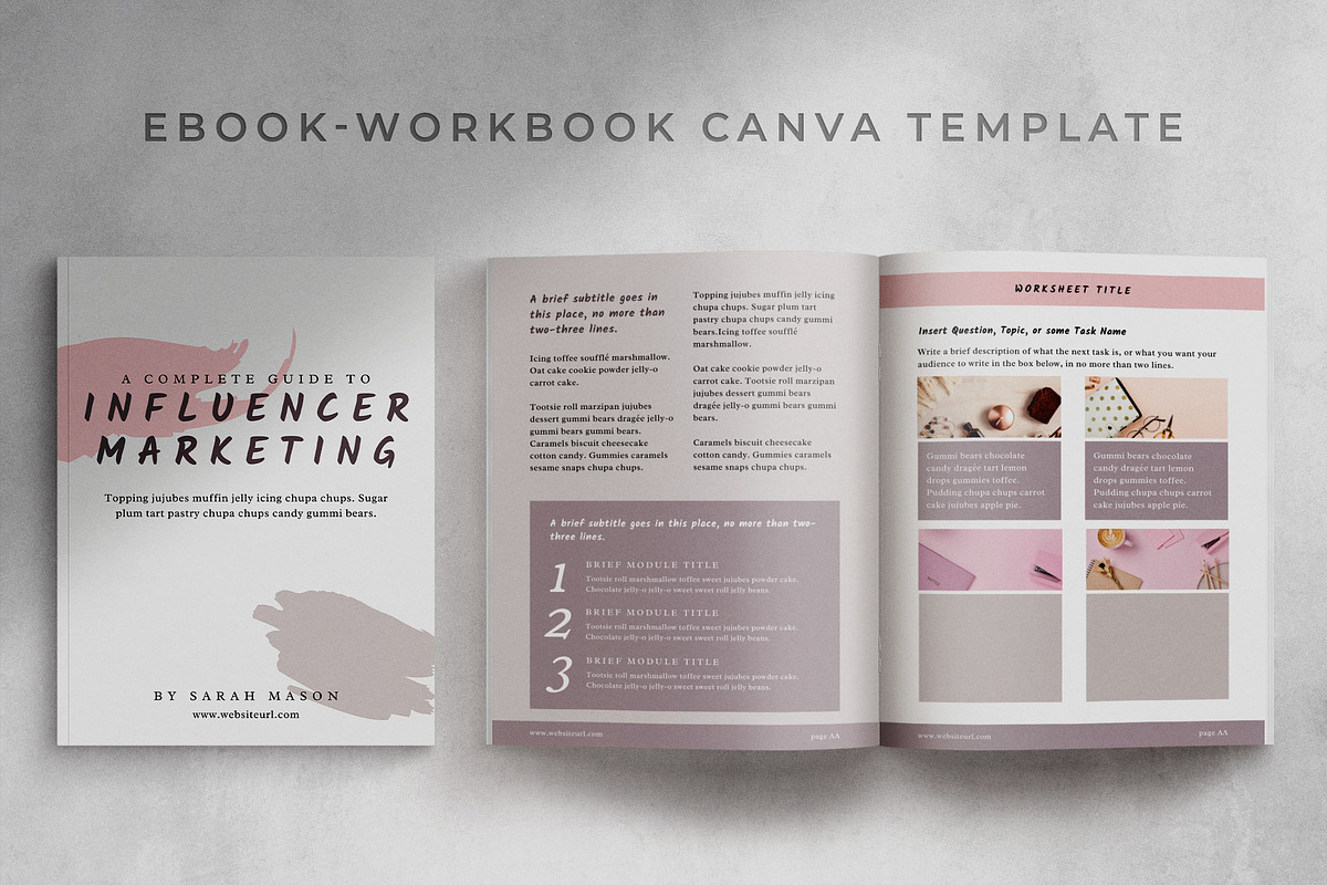 Workbook/eBook Canva Template | Sand in Magazine Templates - product preview 8