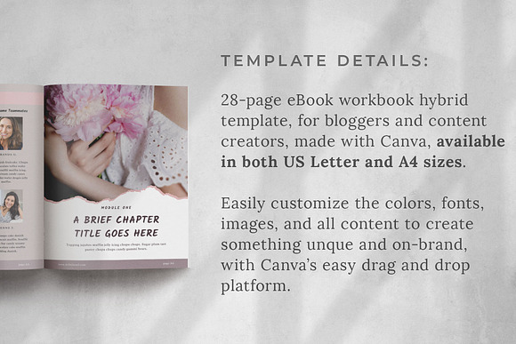 Workbook/eBook Canva Template | Sand in Magazine Templates - product preview 1