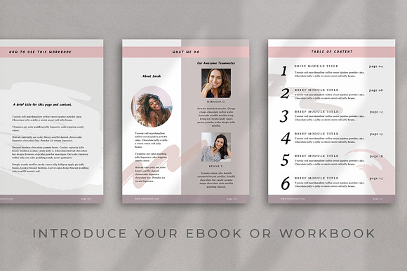 Workbook/eBook Canva Template | Sand in Magazine Templates - product preview 3