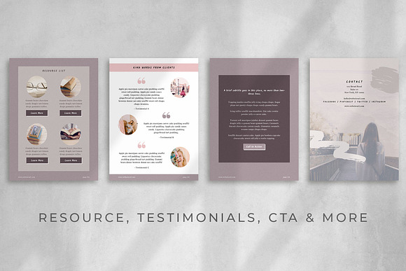 Workbook/eBook Canva Template | Sand in Magazine Templates - product preview 6