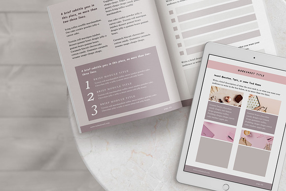 Workbook/eBook Canva Template | Sand in Magazine Templates - product preview 7