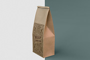 Kraft / Plastic Coffee Bag Mockup