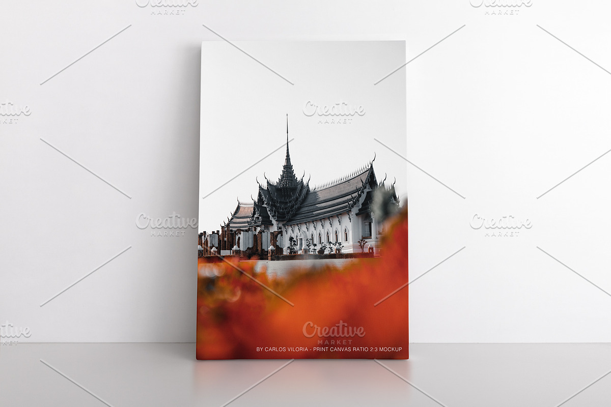 Portrait Canvas Ratio 2x3 Mockup 01 in Print Mockups - product preview 8
