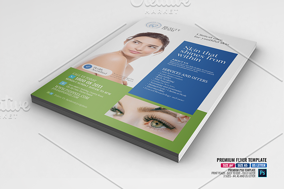 Dermatology Services flyer in Flyer Templates - product preview 1