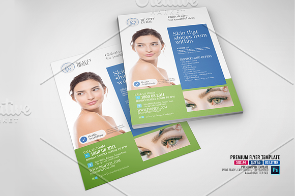 Dermatology Services flyer in Flyer Templates - product preview 3