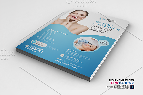 Dermatology Experts Flyer in Flyer Templates - product preview 1