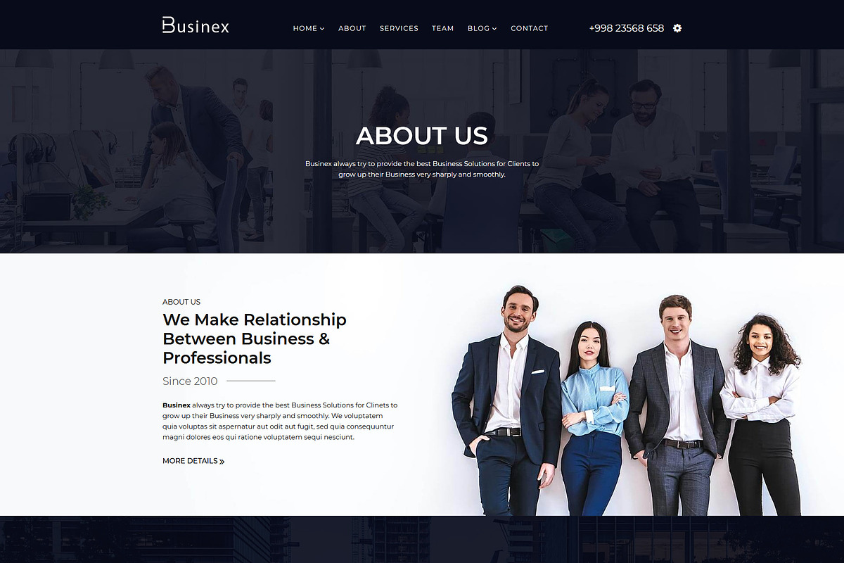 Businex - React Corporate Template in Bootstrap Themes - product preview 8