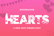 Hearts Silhouette Font