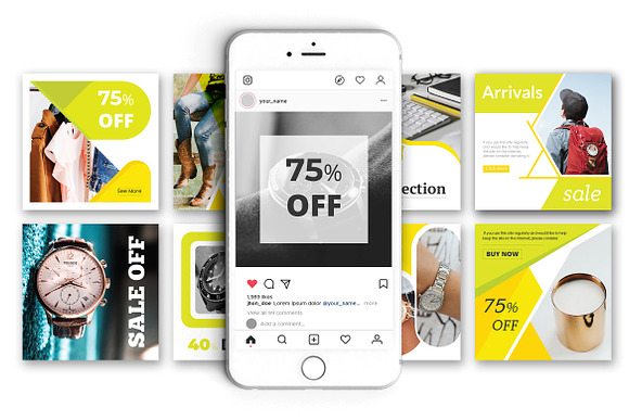 Product Sale Social Media Pack in Instagram Templates - product preview 5