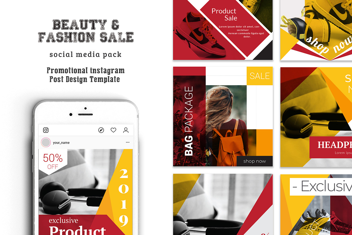 Best Product Sale Social Media Pack in Instagram Templates - product preview 8