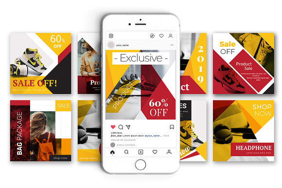 Best Product Sale Social Media Pack in Instagram Templates - product preview 3