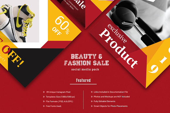 Best Product Sale Social Media Pack in Instagram Templates - product preview 4