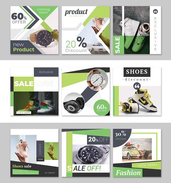 Sale Social Media Pack in Instagram Templates - product preview 2