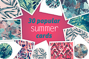 30 popular summer cards