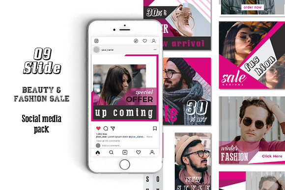 Sale Social Banner for Instagram in Instagram Templates - product preview 3