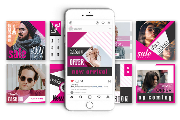 Sale Social Banner for Instagram in Instagram Templates - product preview 4