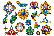 Mexican decoration set of talavera