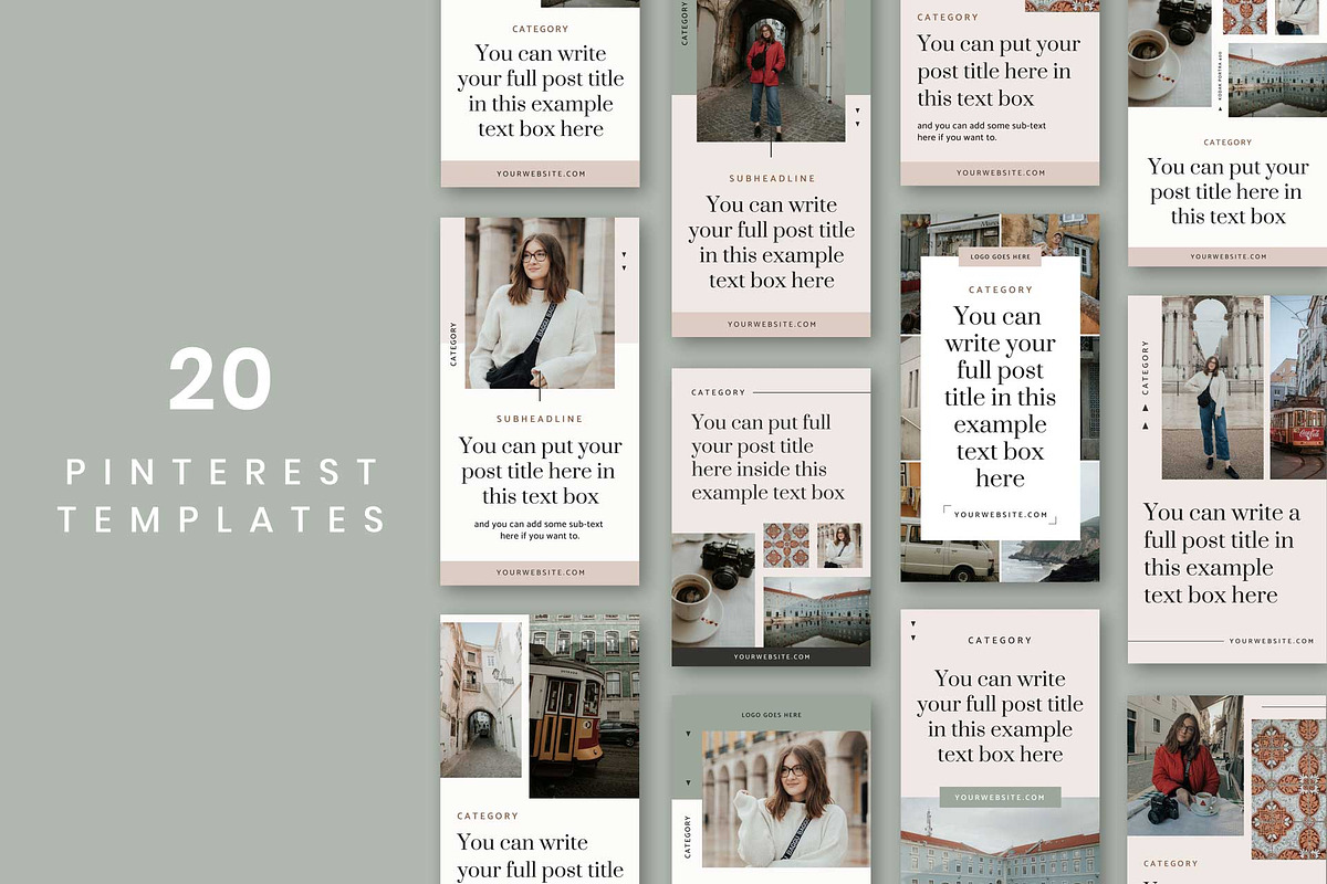 Sintra Pinterest Templates in Pinterest Templates - product preview 8