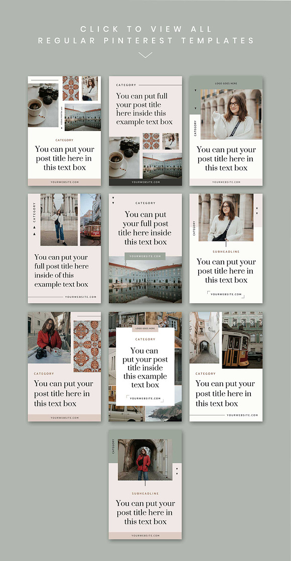 Sintra Pinterest Templates in Pinterest Templates - product preview 2