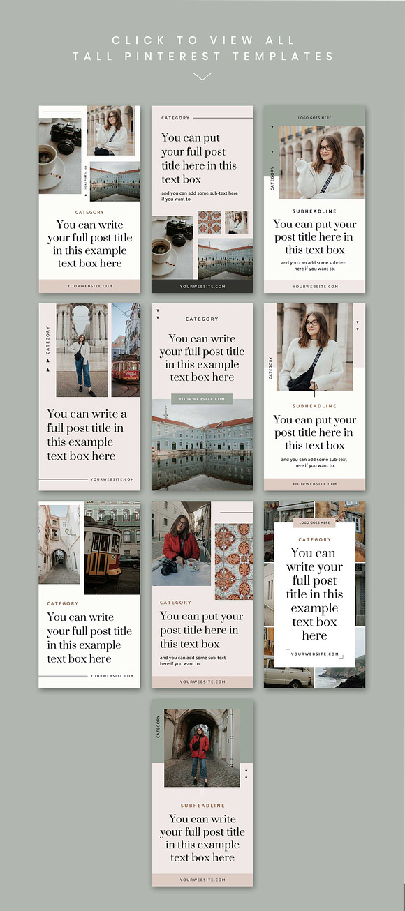 Sintra Pinterest Templates in Pinterest Templates - product preview 3