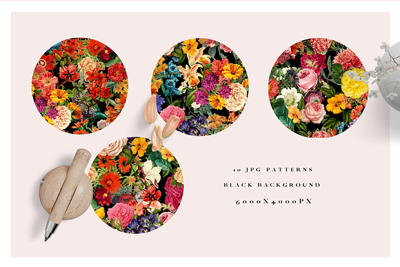ROYAL - Seamless Flower Patterns in Patterns - product preview 5