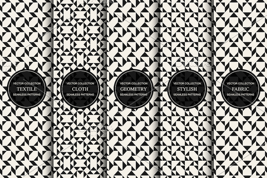 Cloth seamless geometric patterns in Patterns - product preview 8