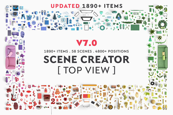 Scene creator [Top view] in Scene Creator Mockups - product preview 15