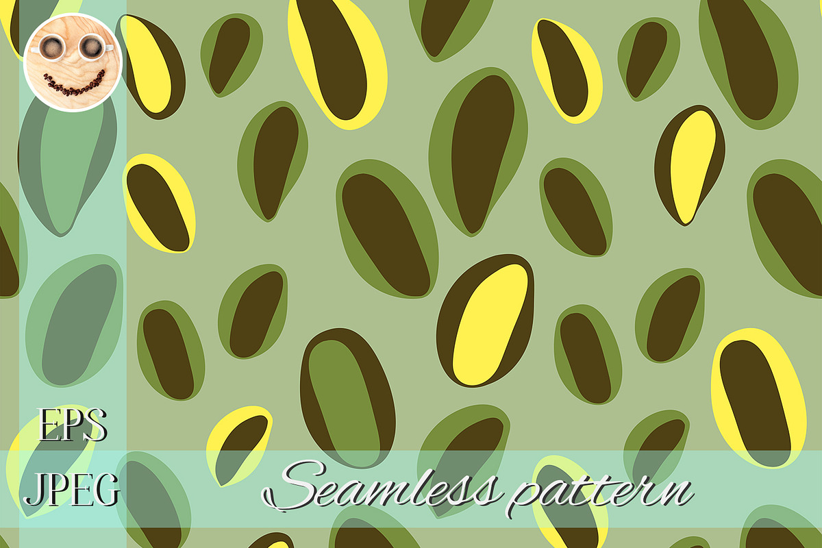 Abstract yellow brown green grains in Patterns - product preview 8