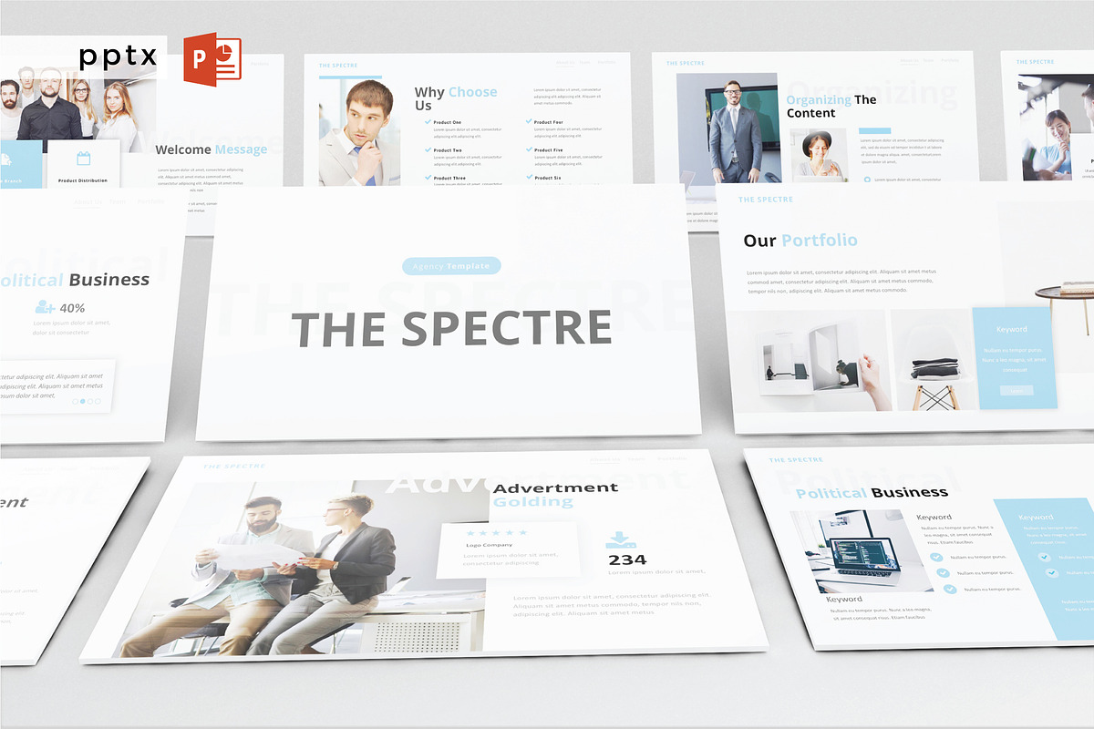 THE SPECTRE - Powerpoint Template in PowerPoint Templates - product preview 8