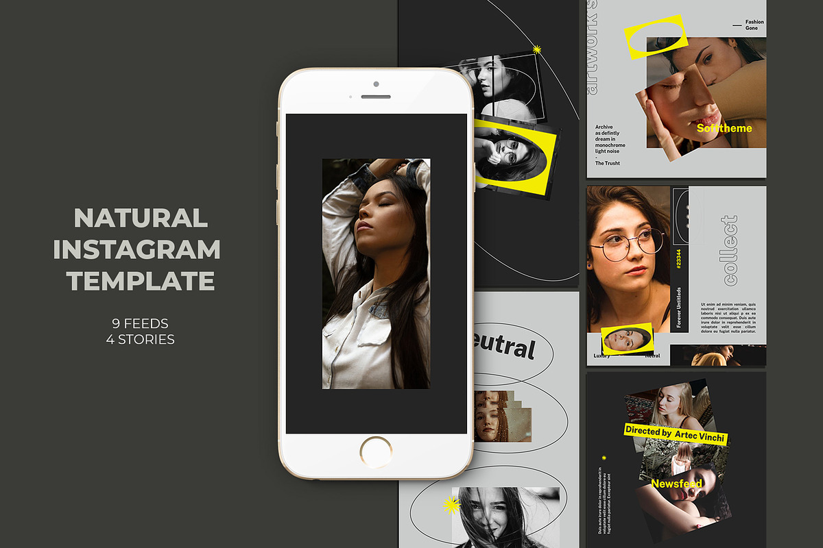 Natural Instagram Templates in Instagram Templates - product preview 8