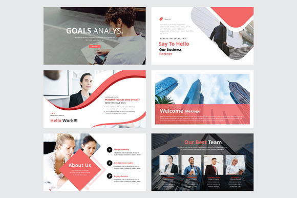 GOALS ANALYS - Powerpoint Template in PowerPoint Templates - product preview 1