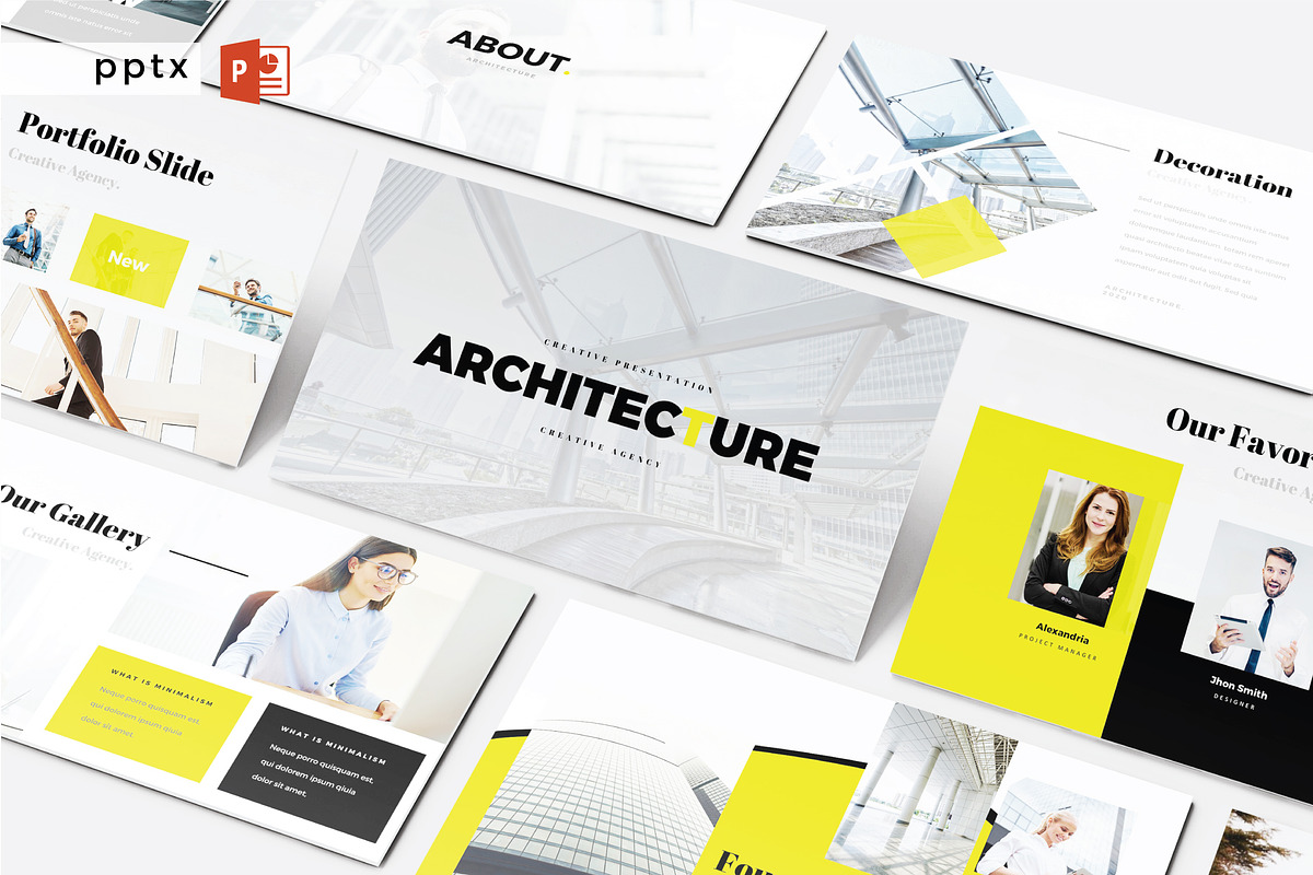 ARCHITECTURE - Powerpoint Template in PowerPoint Templates - product preview 8