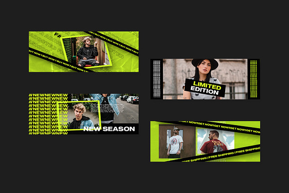 Hypego Vol1 Facebook Cover Templates in Instagram Templates - product preview 3