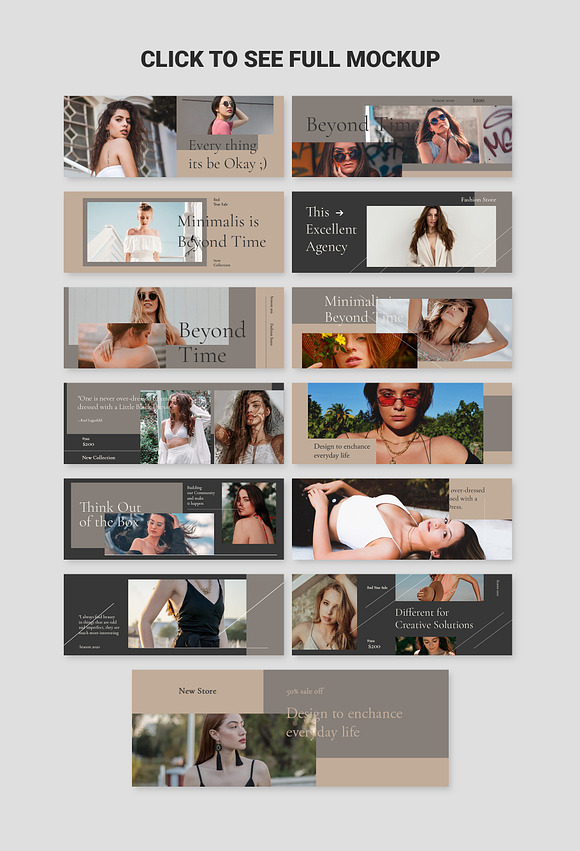 Fashion Vol2 Facebook Cover Template in Facebook Templates - product preview 1