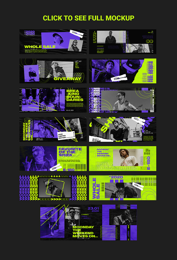 Bboyah Vol1 Facebook Cover Templates in Facebook Templates - product preview 1