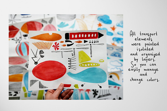 I Believe I Can Fly. Gouache Set. in Graphics - product preview 4